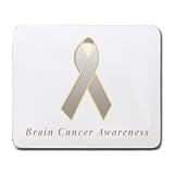 Brain Cancer Awareness Ribbon Mouse Pad