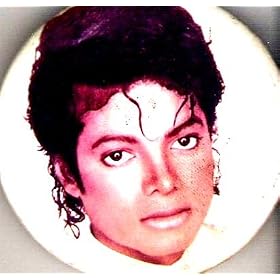 Michael Jackson-Vintage Original 1980's Button-Close up-Rare!!!-2x1.5
