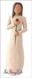 Angel -Willow Tree -**Angel with Red Rose called Love**- Enesco
