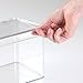 InterDesign Clarity Storage Box Organizer for Vitamins, Medicine, Medical, Dental Supplies with Lid, 2.2 quarts, Clear