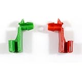 PT Auto Warehouse CPA3523-FTG - Outside Exterior Outer Door Handle/Tailgate Handle Rod Retainer Clips - 1pc Green (Replaces # 88981030), 1pc Red (Replaces # 88981031)