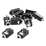 uxcell 基板実装モノラルジャック　ソケットヘッドホンジャック10個　PCBパネルマウント　3ピン3.5mm