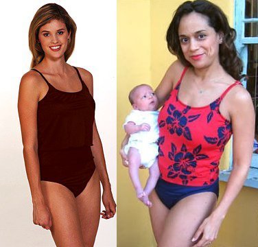 Prego nylon/lycra tankini - nursing/breastfeeding - S-XL