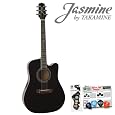 Jasmine by Takamine ES31C Acoustic Electric Guitar Kit - Includes: Planet Waves 16 Pick Sampler Pack