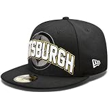 NFL Unisex Adult Pittsburgh Steelers Draft 5950 Cap (Black, 6 3/4)