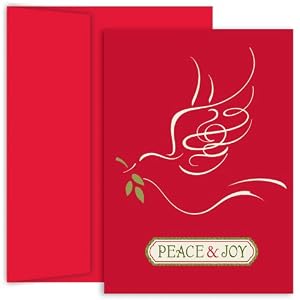 Peace And Joy Dove Holiday Cards -