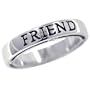 Friend Sterling Silver Ring