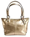 Coach Leather Metallic Evening Tote Bag 42416