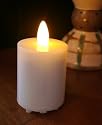 Flameless Flickering LED Votive Candle Blow Flame On/Off Battery Operated