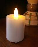 Flameless Flickering LED Votive Candle Blow Flame On/Off Battery Operated