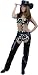 Ladies Leather Cow Print Chaps & Vest Costume Set