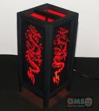 read full review ASIAN ORIENTAL RED DRAGON SAA PAPER TABLE LAMP #L010