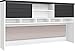 Ameriwood Home Pursuit Hutch, White/Gray