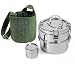 To-Go Ware 2 Tier Stainless Steel Lunch Box and Recycled Cotton Carrier Bag
