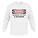 WARNING BEWARE OF THE LINEMAN Adult Long Sleeve T-Shirt Various Colors