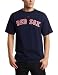 MLB Men s Boston Red Sox Official Wordmark Short Sleeve Basic Tee by Majestic