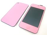 Apple iPhone 4 S 4S 4GS (no logo) ~ Pink Full LCD Screen Display + Touch Screen Digitizer Front Glass Pad Lens Part Assembled Together + Full Plastic Glass Back Battery Cover Door Case Housing Fascia Plate Panel ~ Mobile Phone Repair Parts Replacement