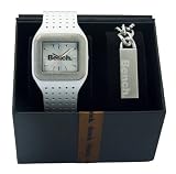 Bench ladies set white strap watch with pendant necklace