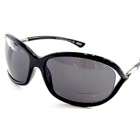 New Authentic TOM FORD JENNIFER TF8 TF 8 199 SUNGLASSES BLACK FRAME & SMOKE LENS SIZE 61-16-120