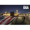 London 2012 Olympics - Team USA - Flag Sports Poster Print, 36x24