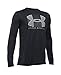 Under Armour Boys Breakthrough Logo Long Sleeve Tee, Black, Youth Medium