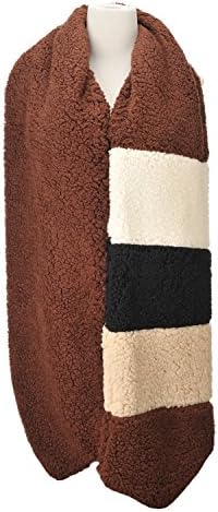 Korea Autumn And Winter Fashion Cold Weather Color Thick Plush Warm Collar Scarf (Coffee)