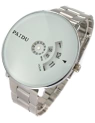 Youyoupifa Fashion Sliver Strap Quartz Watch With White Dial