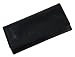 Black Real Leather Keychain 2 Key Holder Hooks Wallet Case with Zip Pocket-FREE SHIPPING