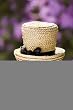 Straw Hat Stake Bird Feeder