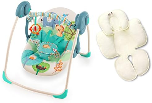 Bright Starts Playful Pals Portable Swing with Infant Insert