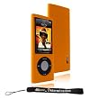 Premium Durable Orange Silicon Skin Cover Case Protector for Apple iPod Nano 5th Generation 8GB 16GB ( 8 GB 16 GB ) Includes a 4-Inch Determination Hand Strap