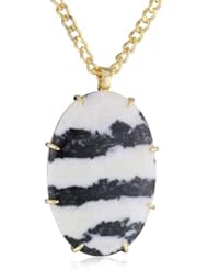 Isharya Zebra Jasper Claw Single Pendant Necklace