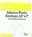 PhysiciansCare by First Aid Only G155 First Aid Plastic Bandages 3/4-Inch x 3-Inch 100/Box