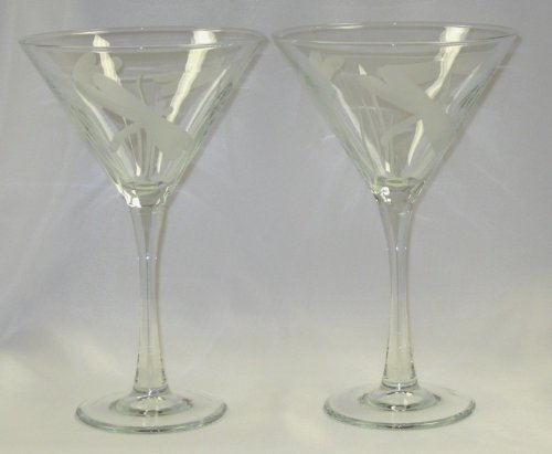 Dragonfly Set Of 4 Martini Glasses