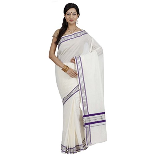 The Chennai Silks Kerala Kasavu Cotton Saree available at Amazon for Rs.495