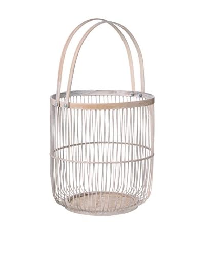 Concept Luxury Cestino Porta Utensili Bamboo Bianco