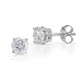 14k White Gold Diamond Stud Earrings (3/4 cttw, H-I Color, I1-I2 Clarity)