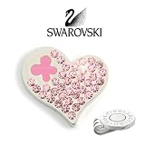 Swarovski crystal golf ball marker + hat clip 