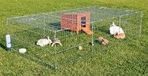 Giant Galvanized Rabbit Guinea Pig Outdoor Playpen Run