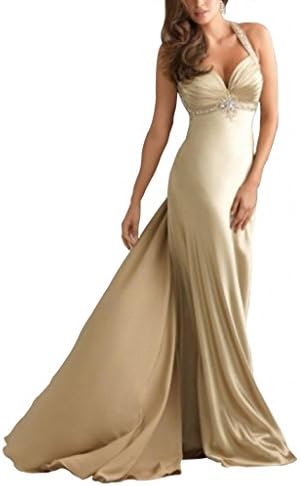 Weddingdreamer Gorgeous V Neck Ruched Satin Mermaid Dress with Deading