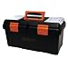 HOMAK BK00119005 19-1/4-Inch Black Plastic Tool Box