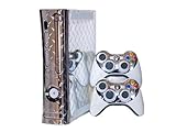 Xbox 360 Skin - NEW - SILVER DIAMOND PLATE MIRROR system skins faceplate decal mod