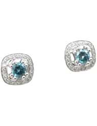 Women 14k White Gold 0.55ctw diamond Stud earring 13 26471W Size 2.35
