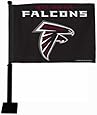 NFL Atlanta Falcons Car Flag, Black Pole
