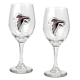 Falcons 14 Oz Wine Glass (Set Of 2)