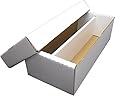 BCW Shoe 2 Row Storage Box (1600 Ct.) - Corrugated Cardboard Storage Box - Baseball, Football, Basketball, Hockey, Nascar, Sportscards, Gaming & Trading Cards Collecting Supplies