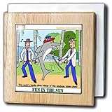 Review 3dRose LLC  / Fun in the Sun - Seabase High Adventure - 6 Inch Tile Napkin Holder