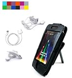 3rd generation ipod touch data cable + wall charger + car charger + new ipod touch 3g 16GB 32GB carry case + screen protector kit + cloth (Ipod Touch 2G, Froza Black)