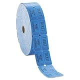 Generations Consecutively Numbered Double Ticket Roll, Blue, 2000 Tickets per Roll (22042)