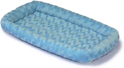 Midwest Quiet Time Fashion Pet Bed, Powder Blue, 30 x 21